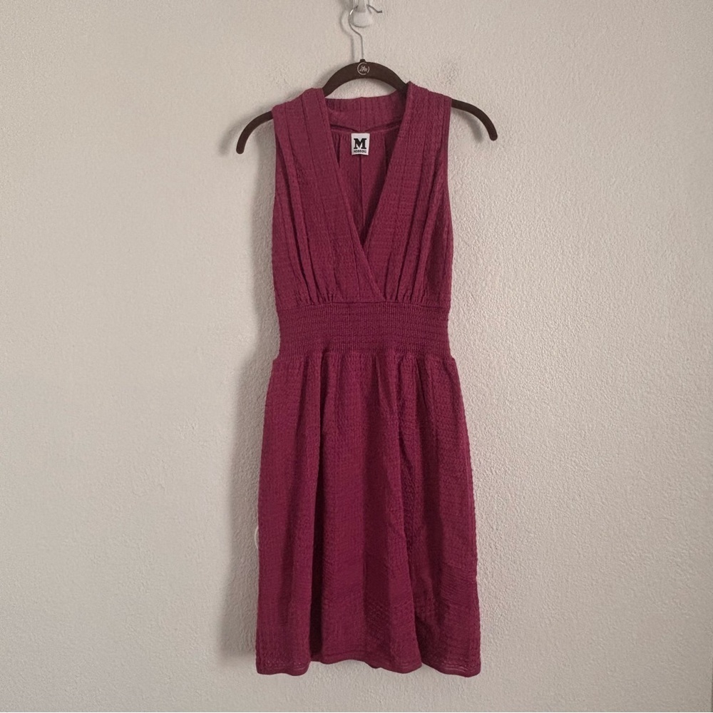 Missoni Women's Size 42 (US M) Pink Knitted Sleeveless Dress